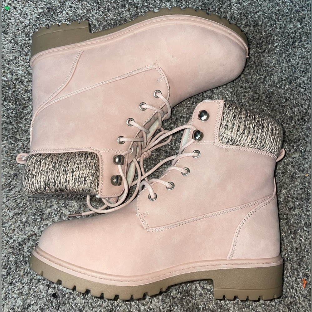 Pink boots